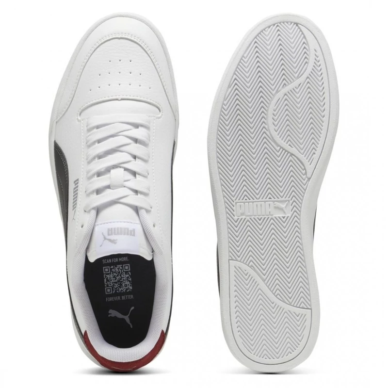 Puma cipő SHUFFLE WHITE-SHADOW GRAY