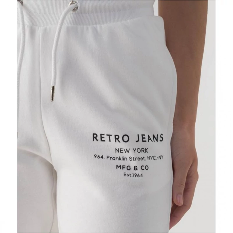 Retro nadrág GERANIUM PANTS JOGGING BOTTOM WHITE 