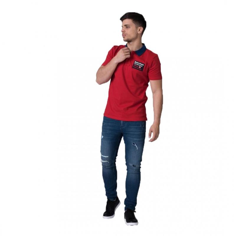 Retro póló FLINT POLO OUT POLO RED 