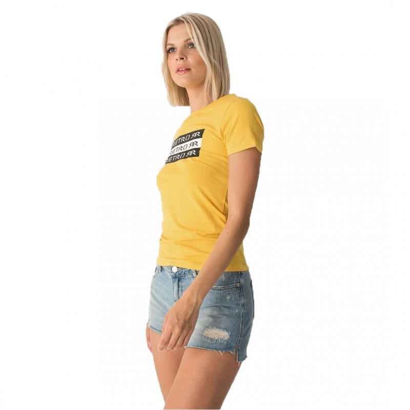 Retro póló NORA OUT T-SHIRT YELLOW 
