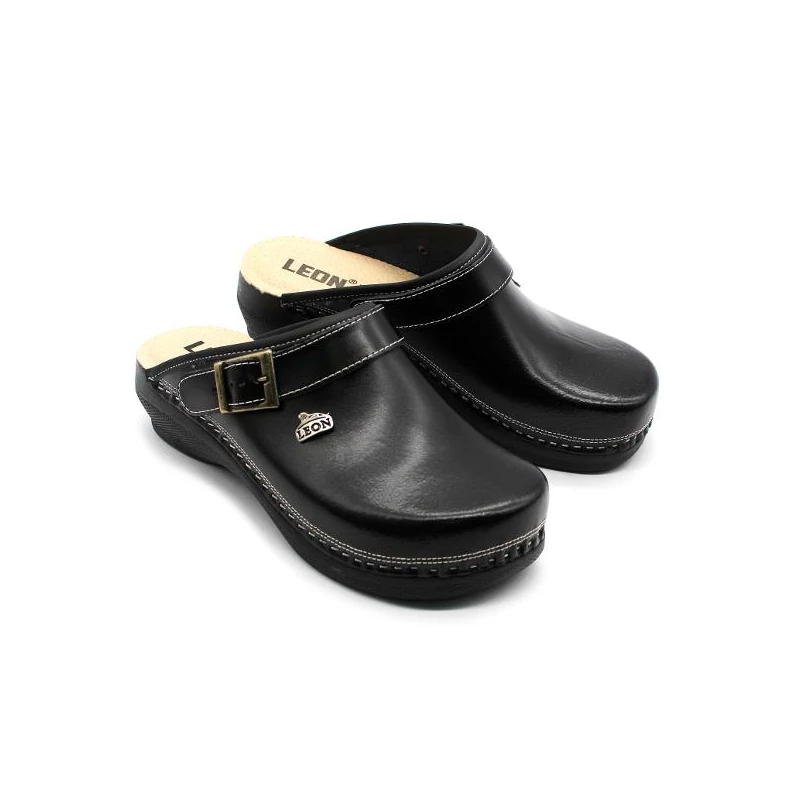 PU101 LEON Comfort női bőr klumpa