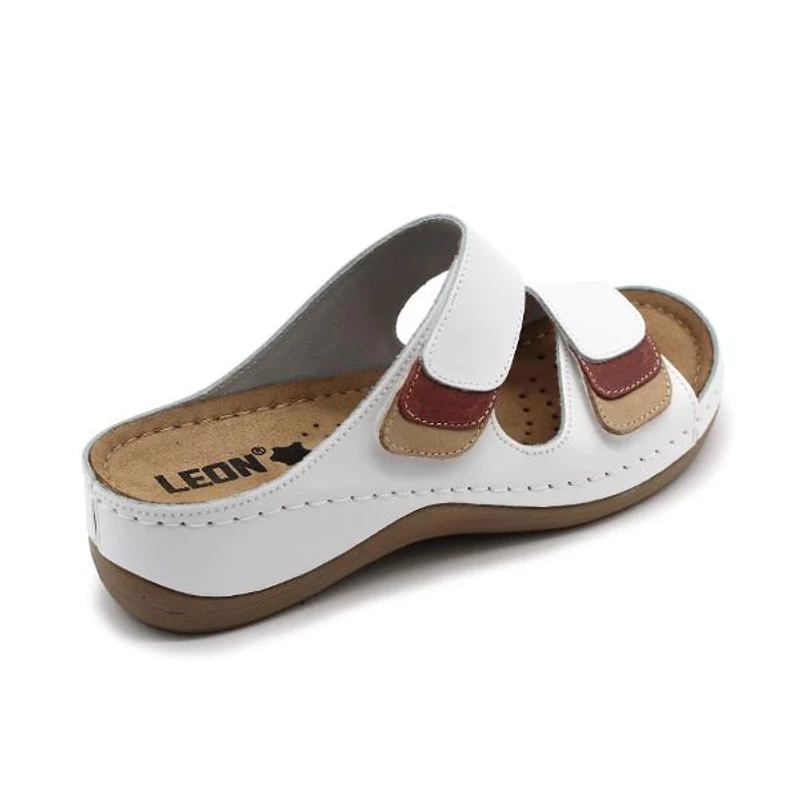 904 LEON Comfort női bőr papucs