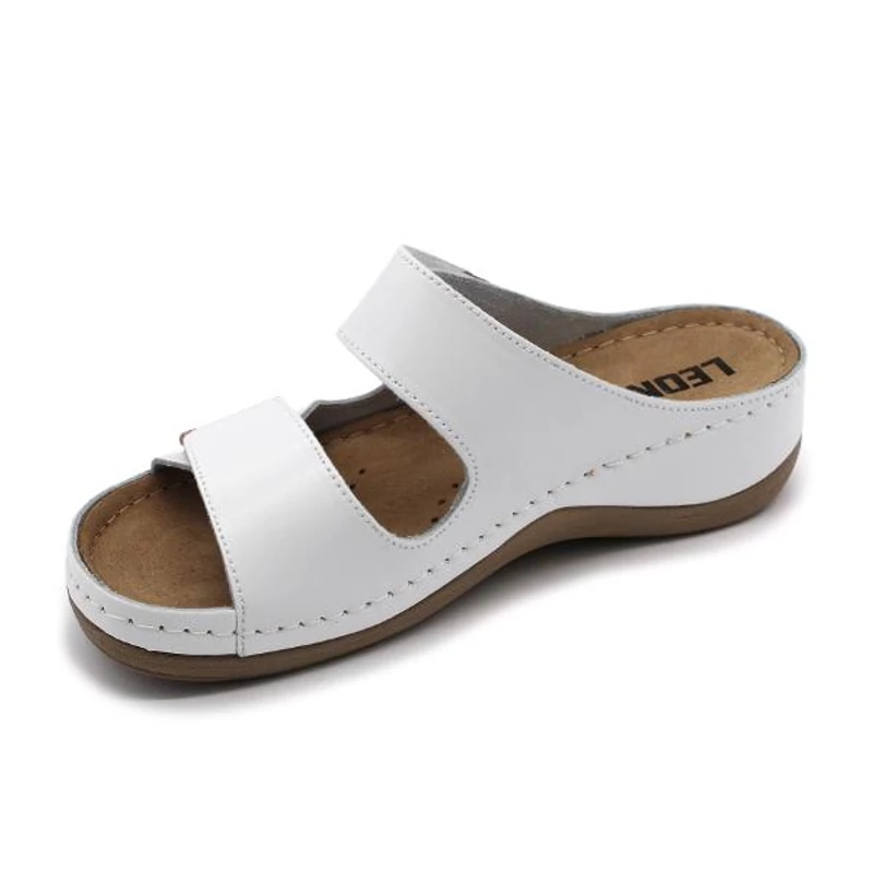 904 LEON Comfort női bőr papucs