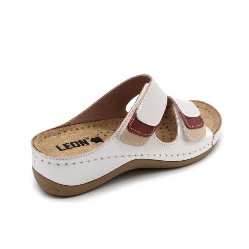 904 LEON Comfort női bőr papucs