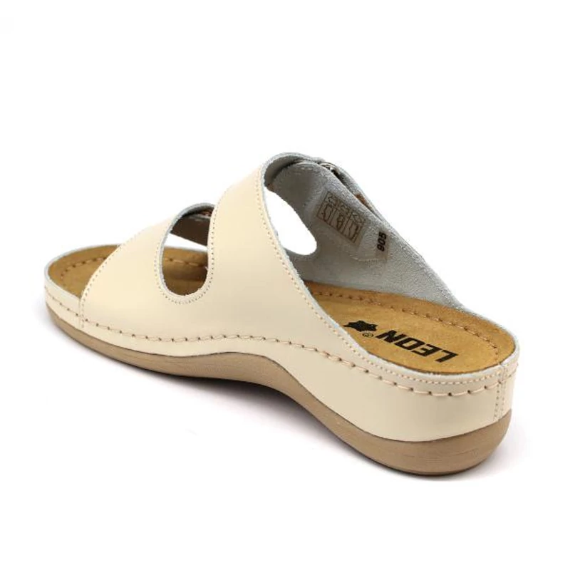 905 LEON Comfort női bőr papucs