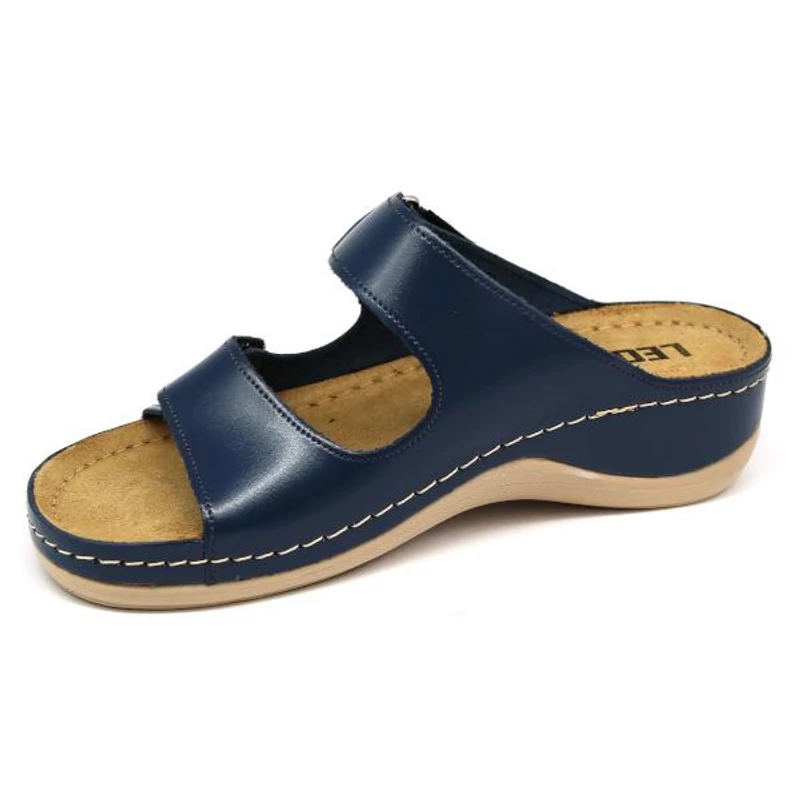 905 LEON Comfort női bőr papucs