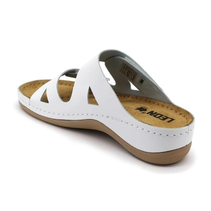 906 LEON Comfort női bőr papucs