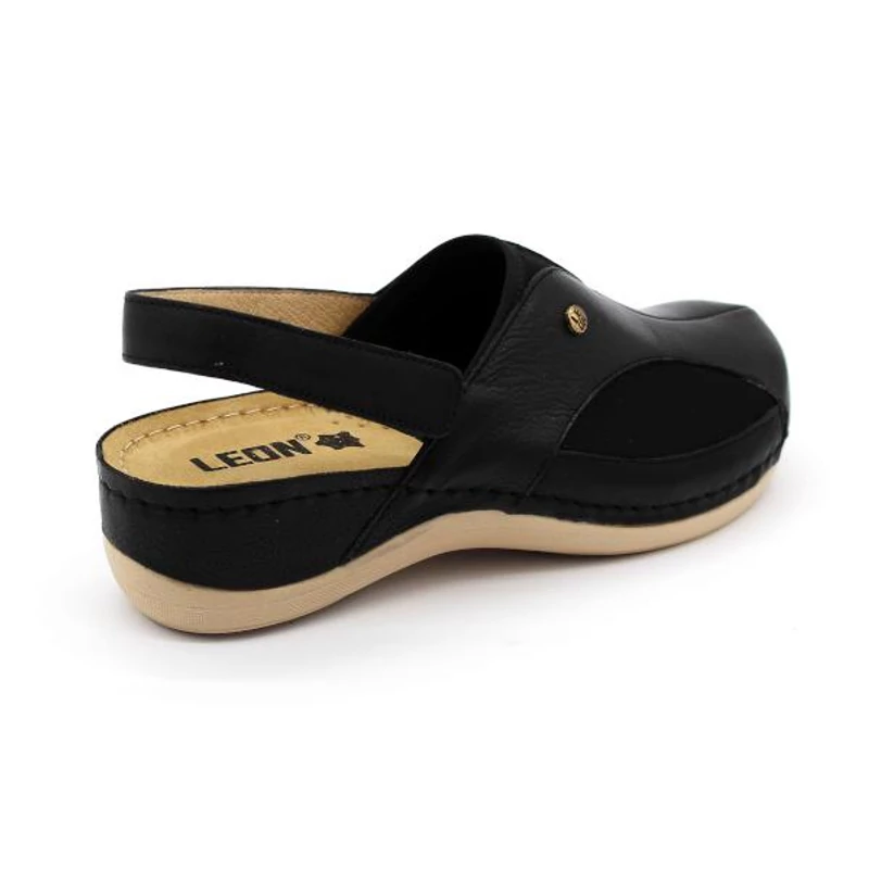 913 LEON Comfort női bőr szandál