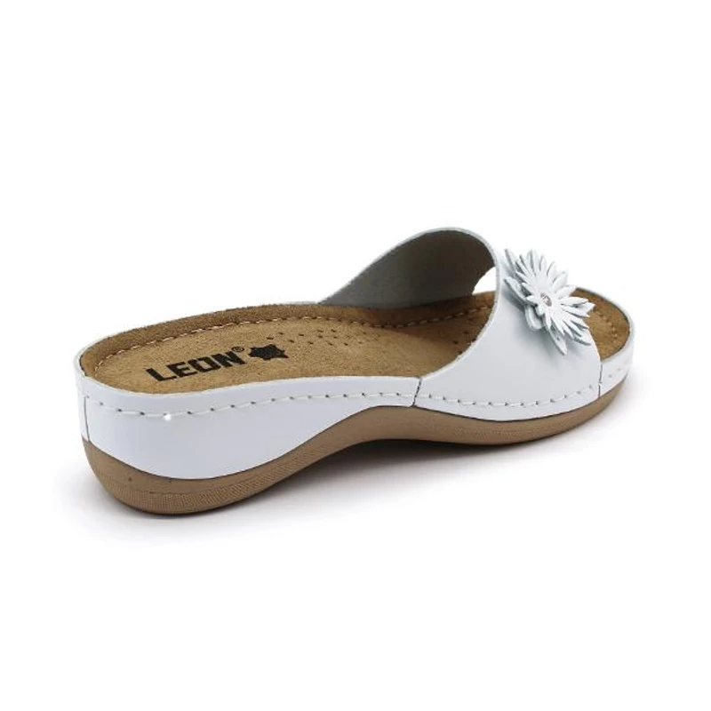 915 LEON Comfort női bőr papucs