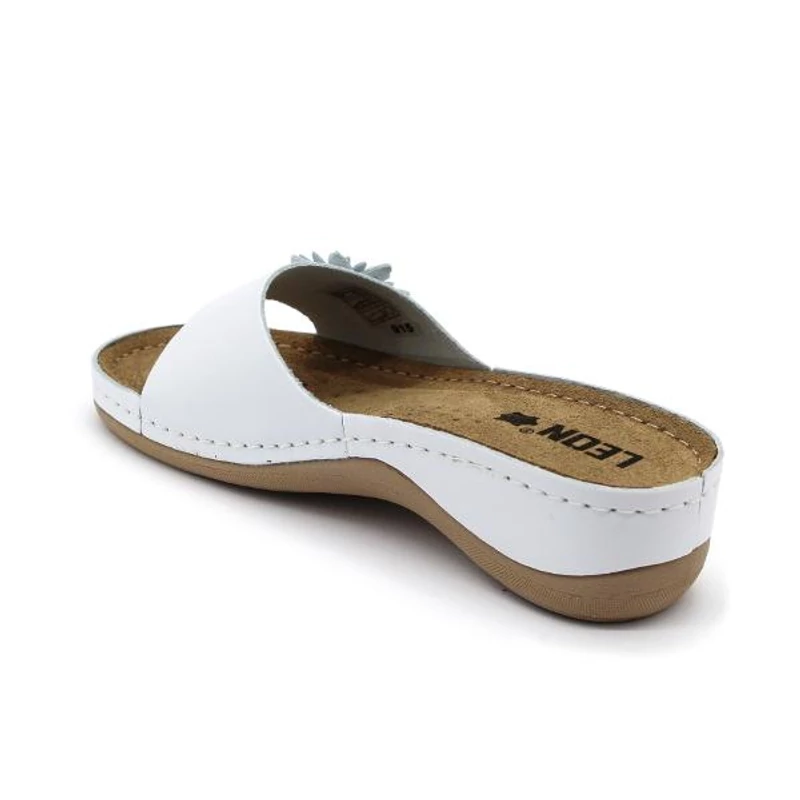 915 LEON Comfort női bőr papucs
