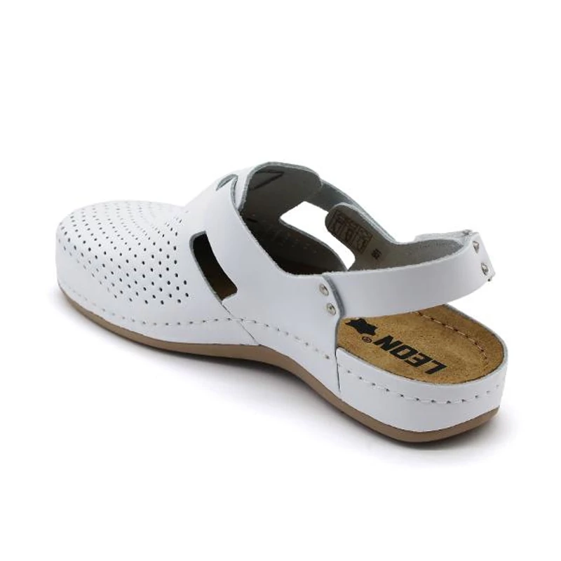 951 LEON Comfort női bőr szandál