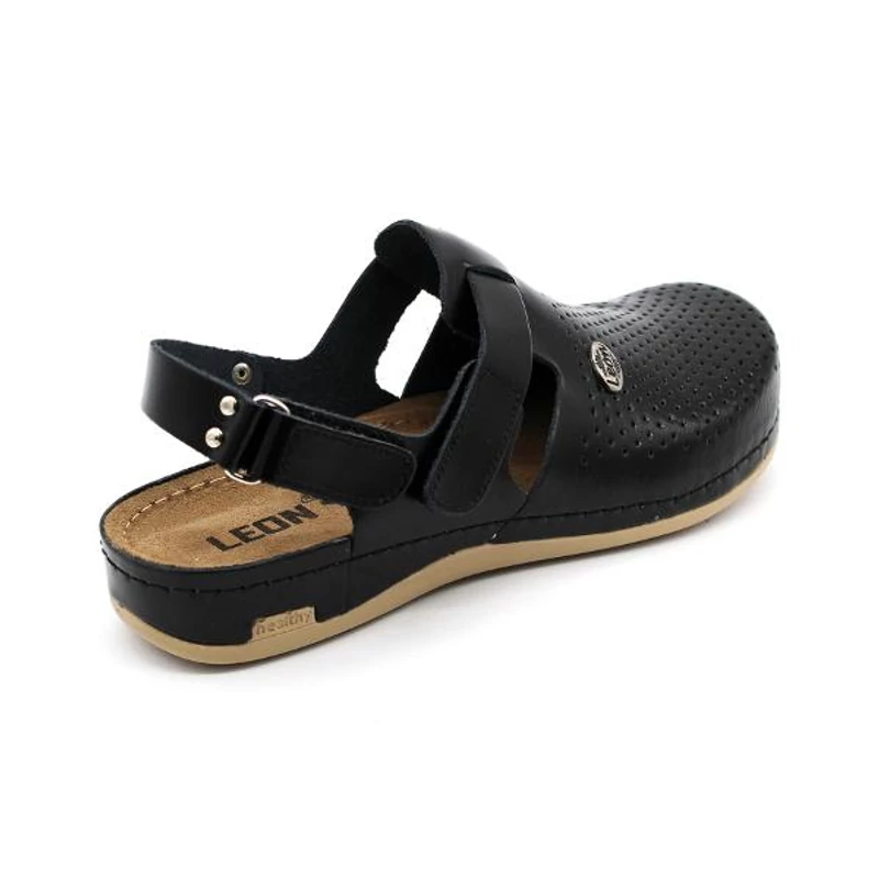 951 LEON Comfort női bőr szandál