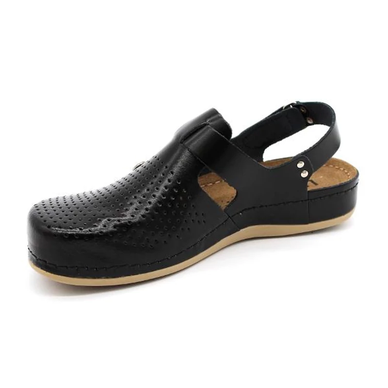 951 LEON Comfort női bőr szandál