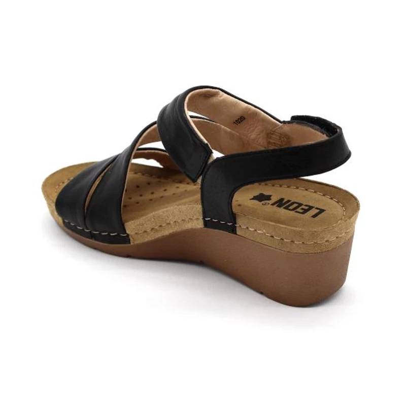 1020 LEON Comfort női bőr szandál
