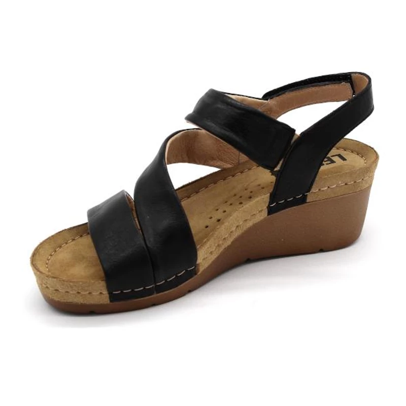 1020 LEON Comfort női bőr szandál
