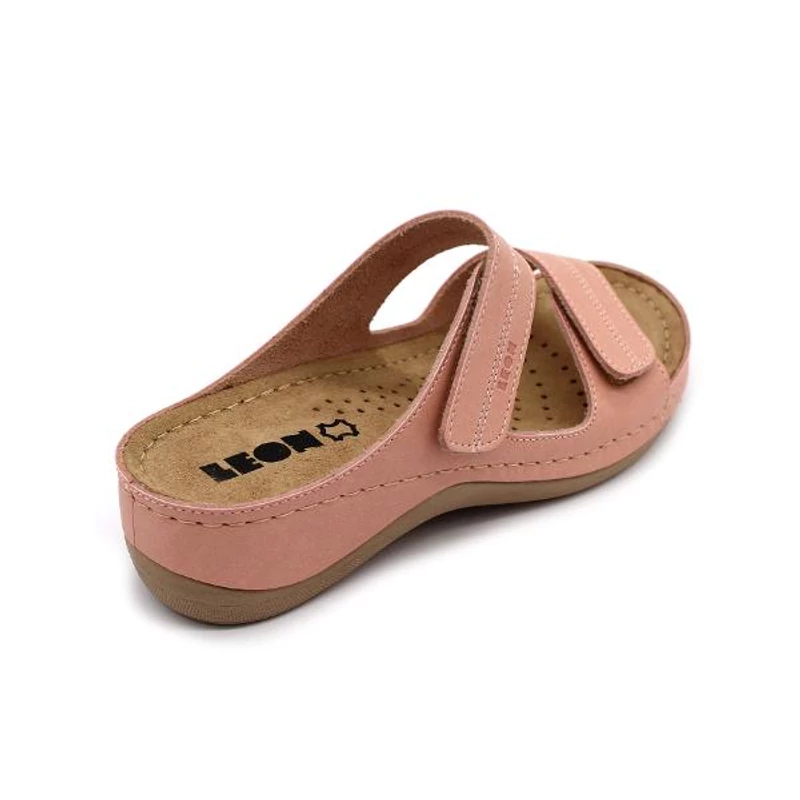 907 LEON Comfort női bőr papucs