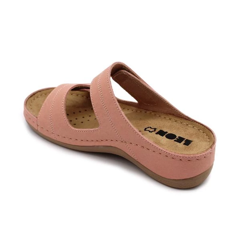 907 LEON Comfort női bőr papucs