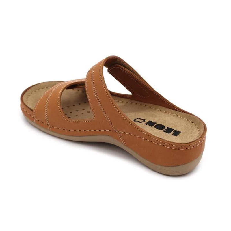 907 LEON Comfort női bőr papucs