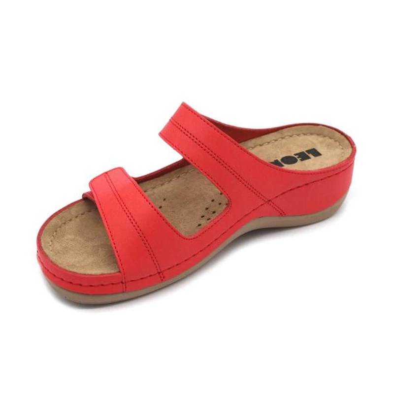 907 LEON Comfort női bőr papucs