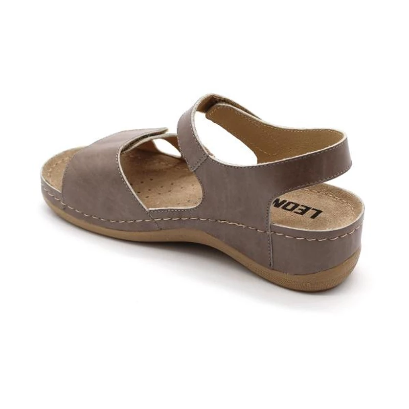 935 LEON Comfort női bőr szandál