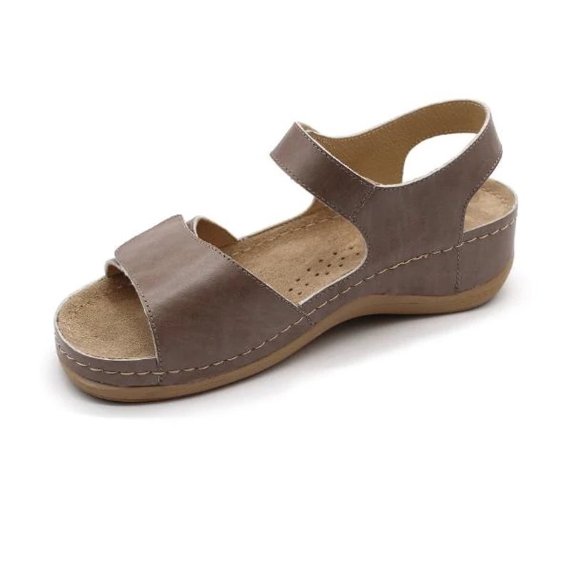935 LEON Comfort női bőr szandál