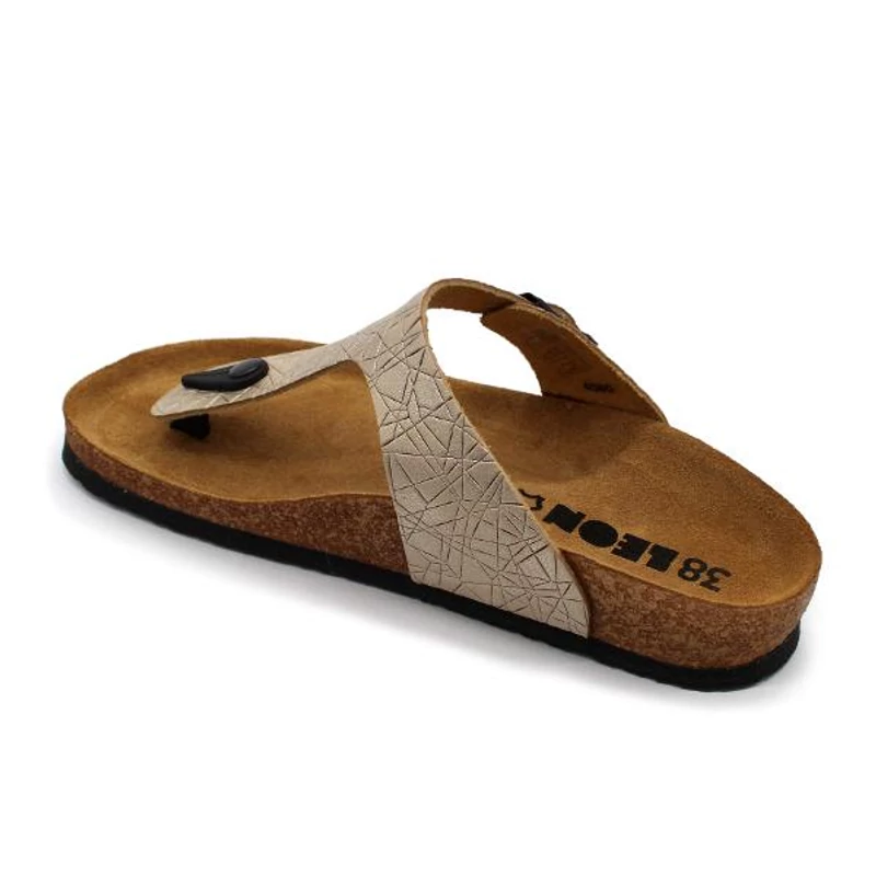 4080 LEON Comfort női bőr papucs