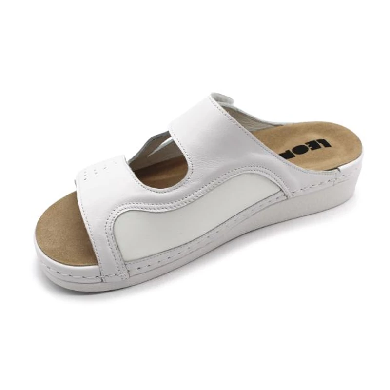 5010 LEON Comfort női bőr papucs
