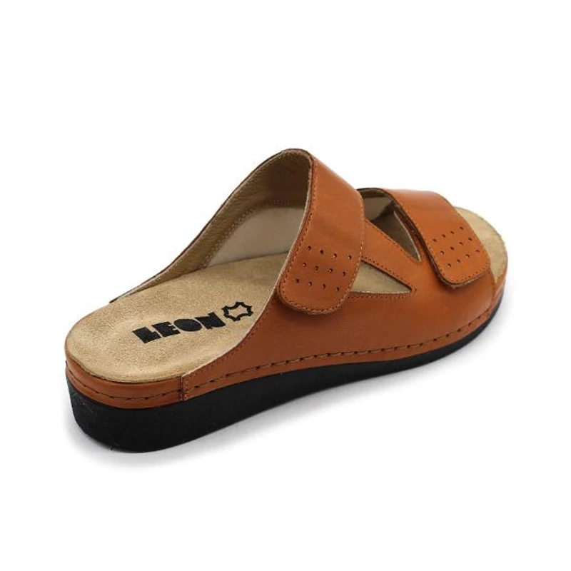 5010 LEON Comfort női bőr papucs