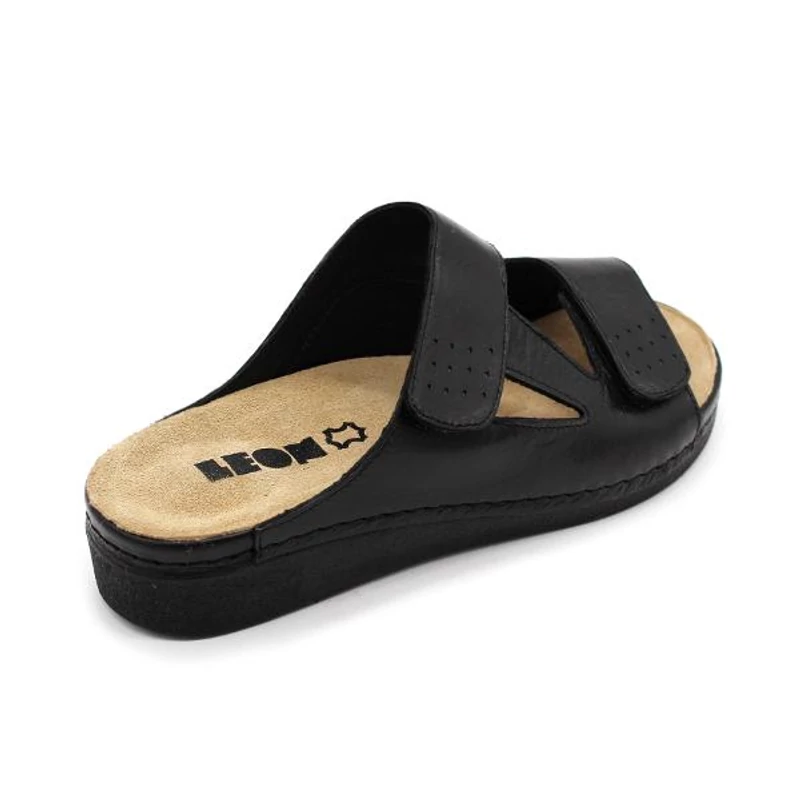 5010 LEON Comfort női bőr papucs