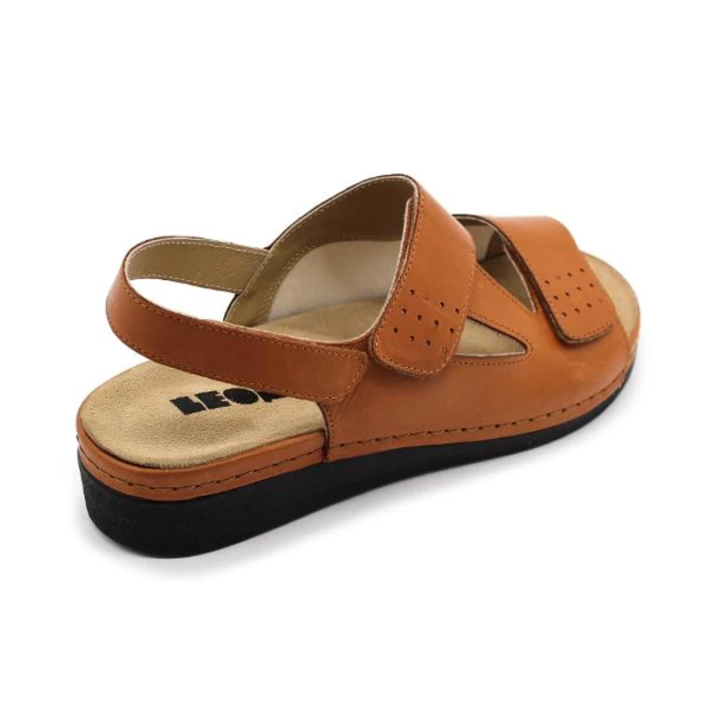 5020 LEON Comfort női bőr szandál
