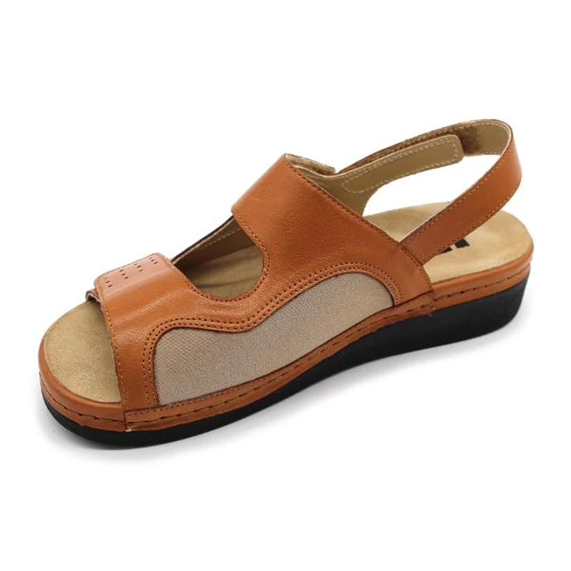 5020 LEON Comfort női bőr szandál
