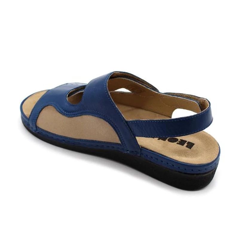 5020 LEON Comfort női bőr szandál
