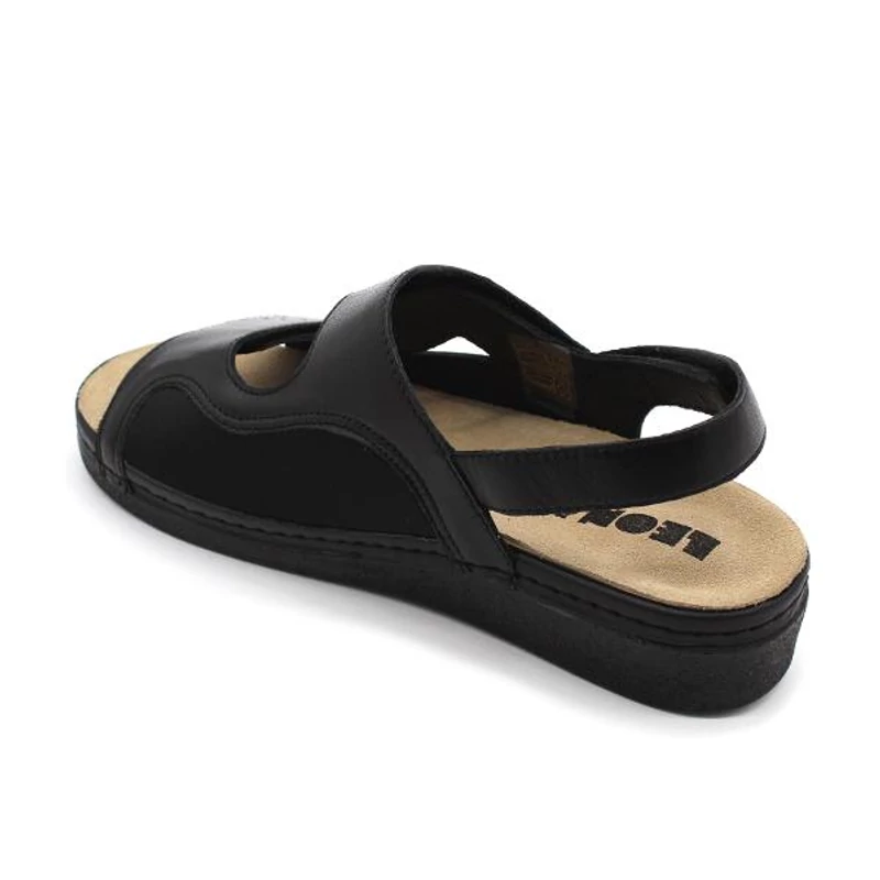 5020 LEON Comfort női bőr szandál