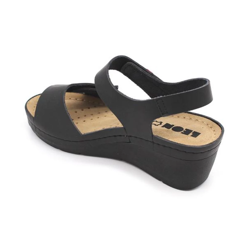 1080 LEON Comfort női bőr szandál