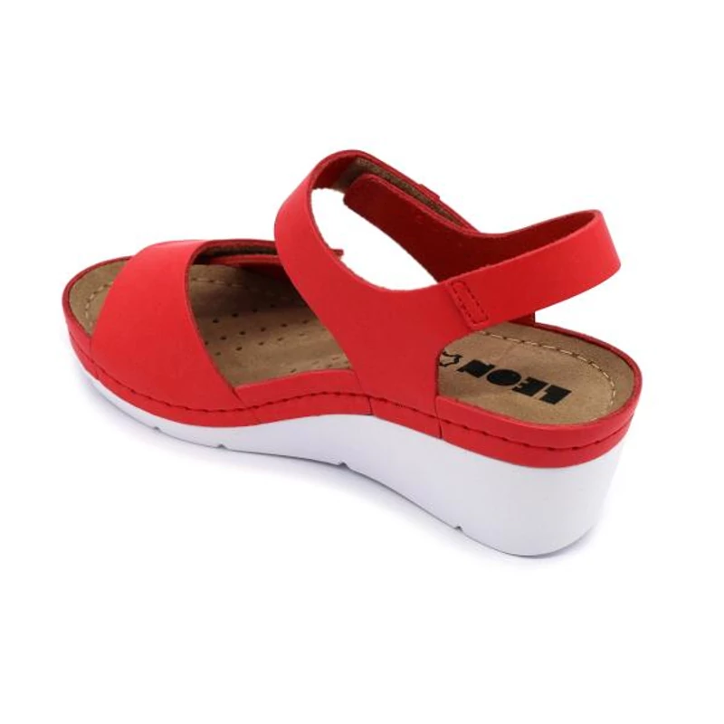 1080 LEON Comfort női bőr szandál