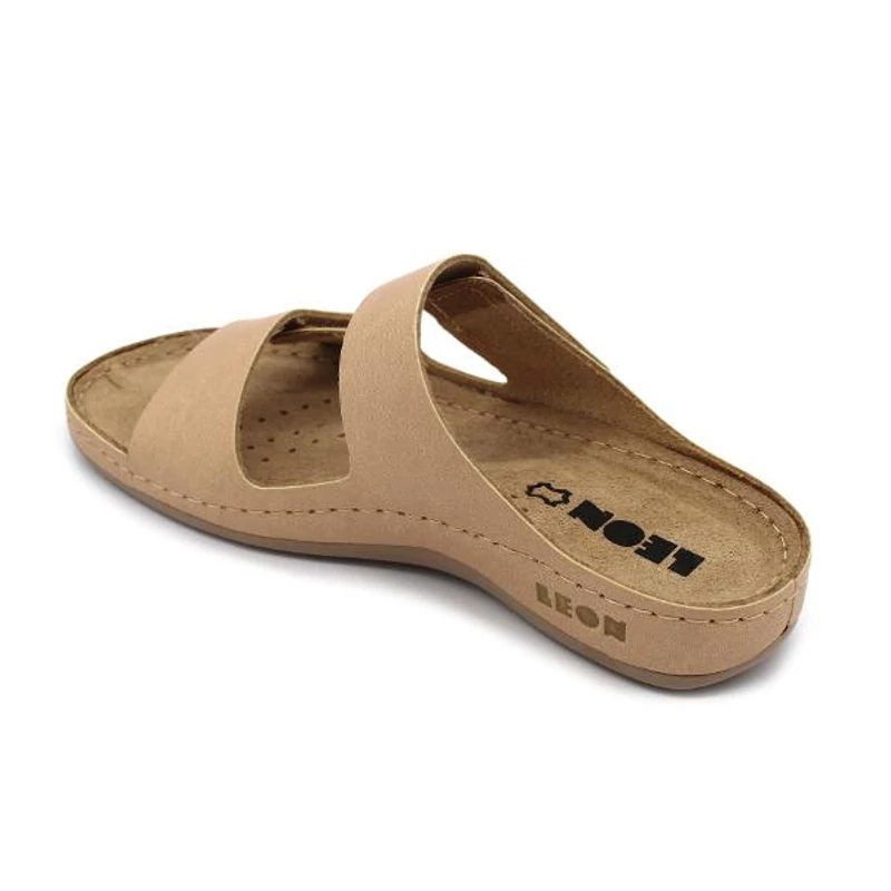 954 LEON Comfort női bőr papucs