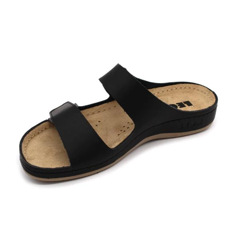 954 LEON Comfort női bőr papucs