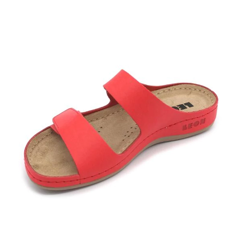 954 LEON Comfort női bőr papucs