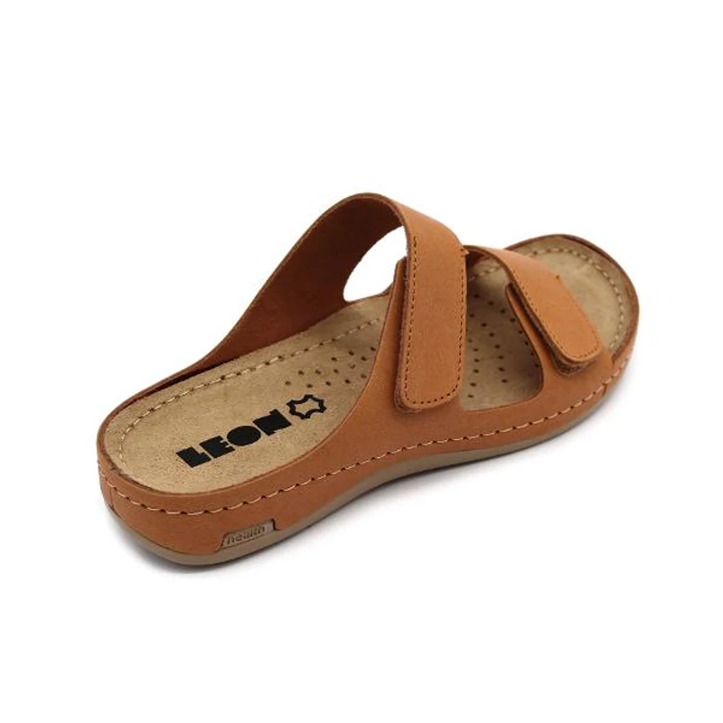954 LEON Comfort női bőr papucs