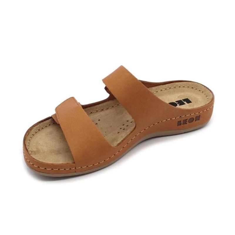 954 LEON Comfort női bőr papucs