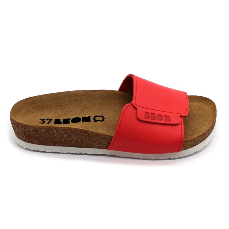 4022 LEON Comfort női bőr papucs