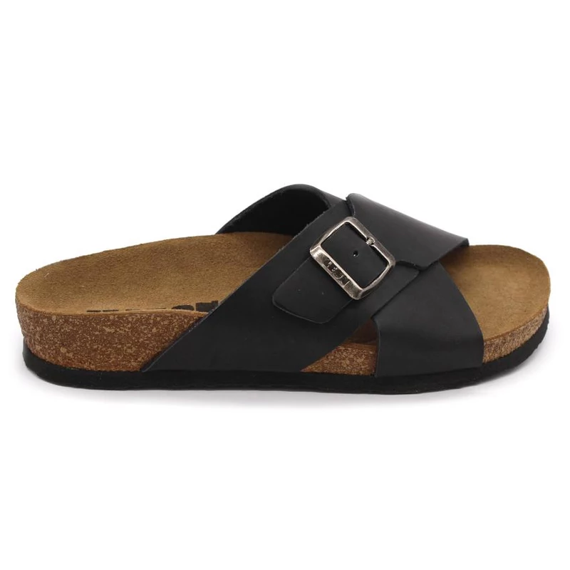 4053 LEON Comfort női bőr papucs