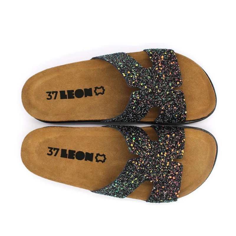 7030 LEON Comfort női bőr papucs