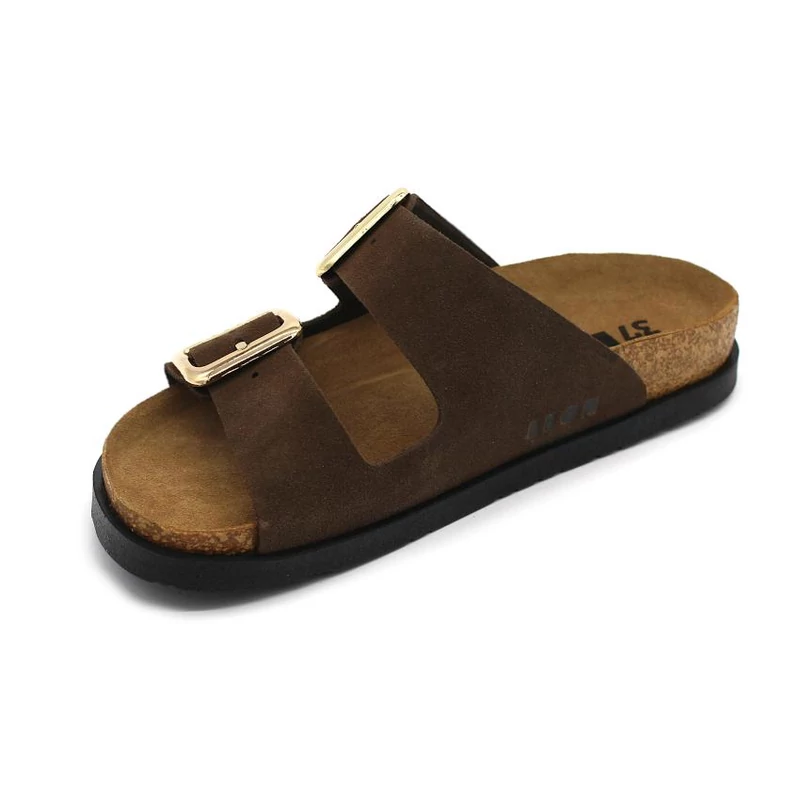 7010 LEON Comfort női bőr papucs