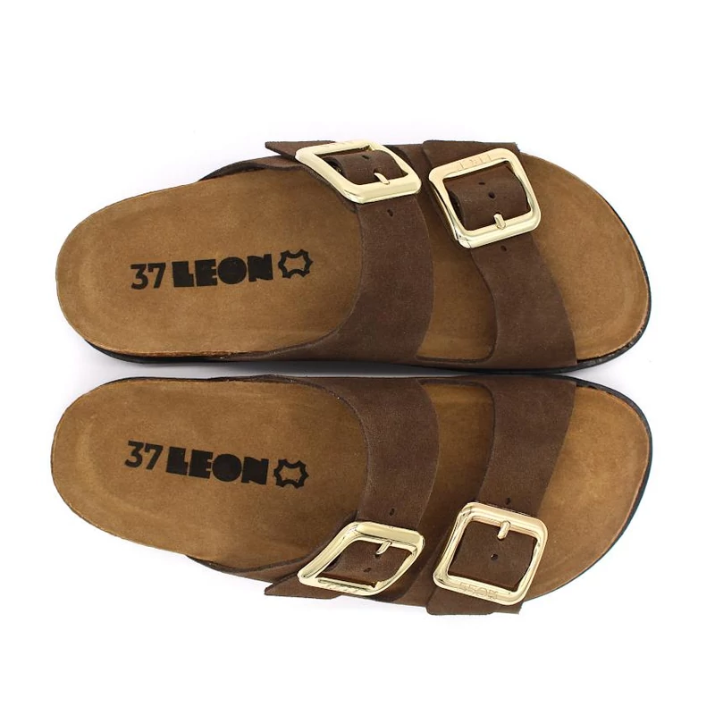 7010 LEON Comfort női bőr papucs