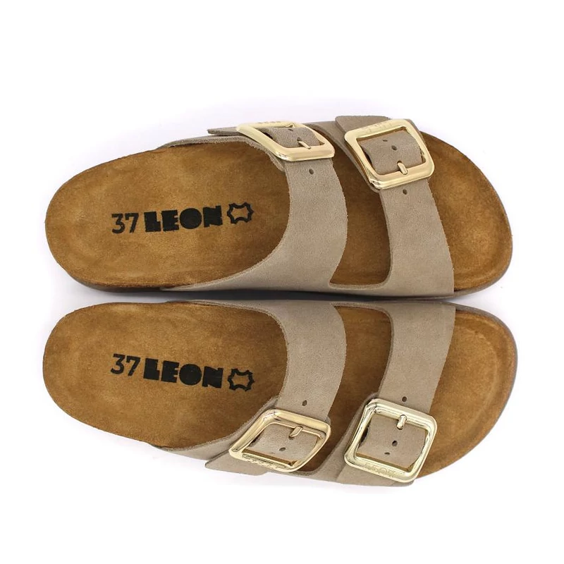 7010 LEON Comfort női bőr papucs