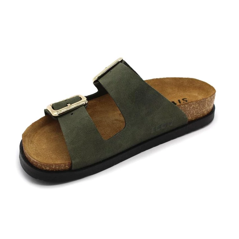 7010 LEON Comfort női bőr papucs