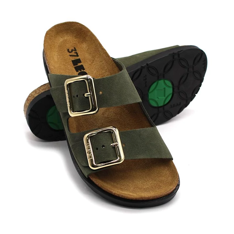 7010 LEON Comfort női bőr papucs