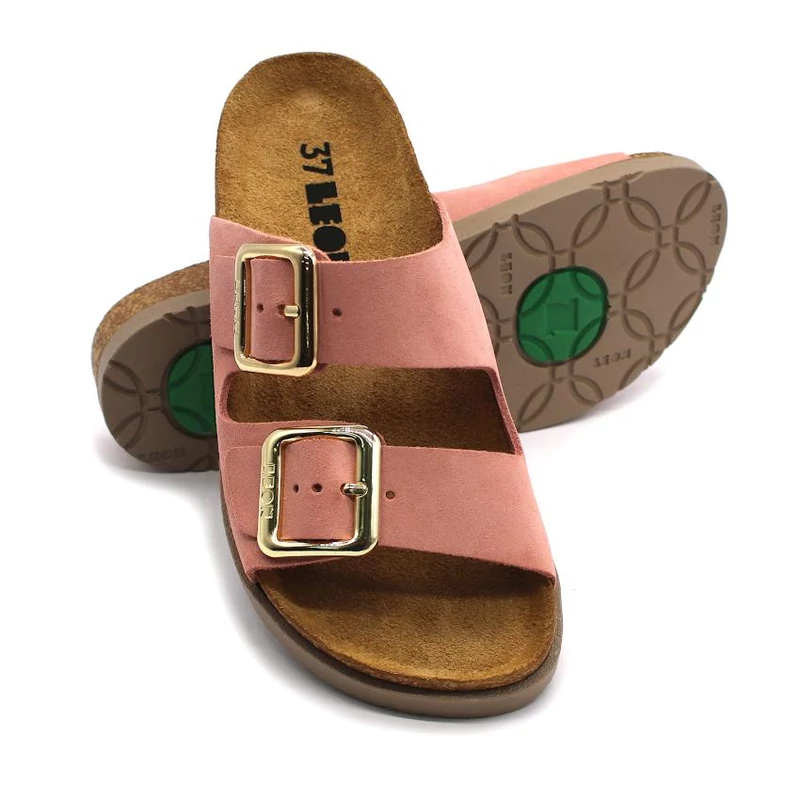 7010 LEON Comfort női bőr papucs