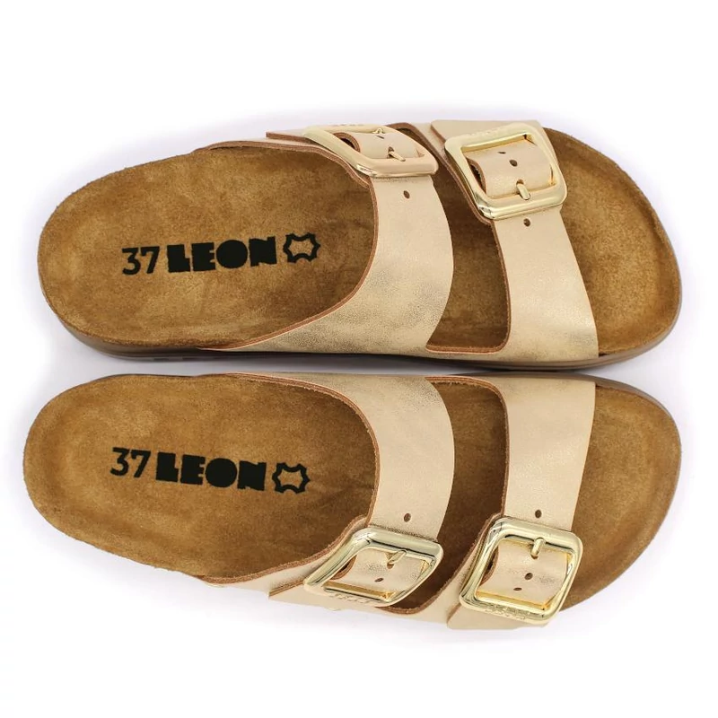 6010 LEON Comfort női bőr papucs